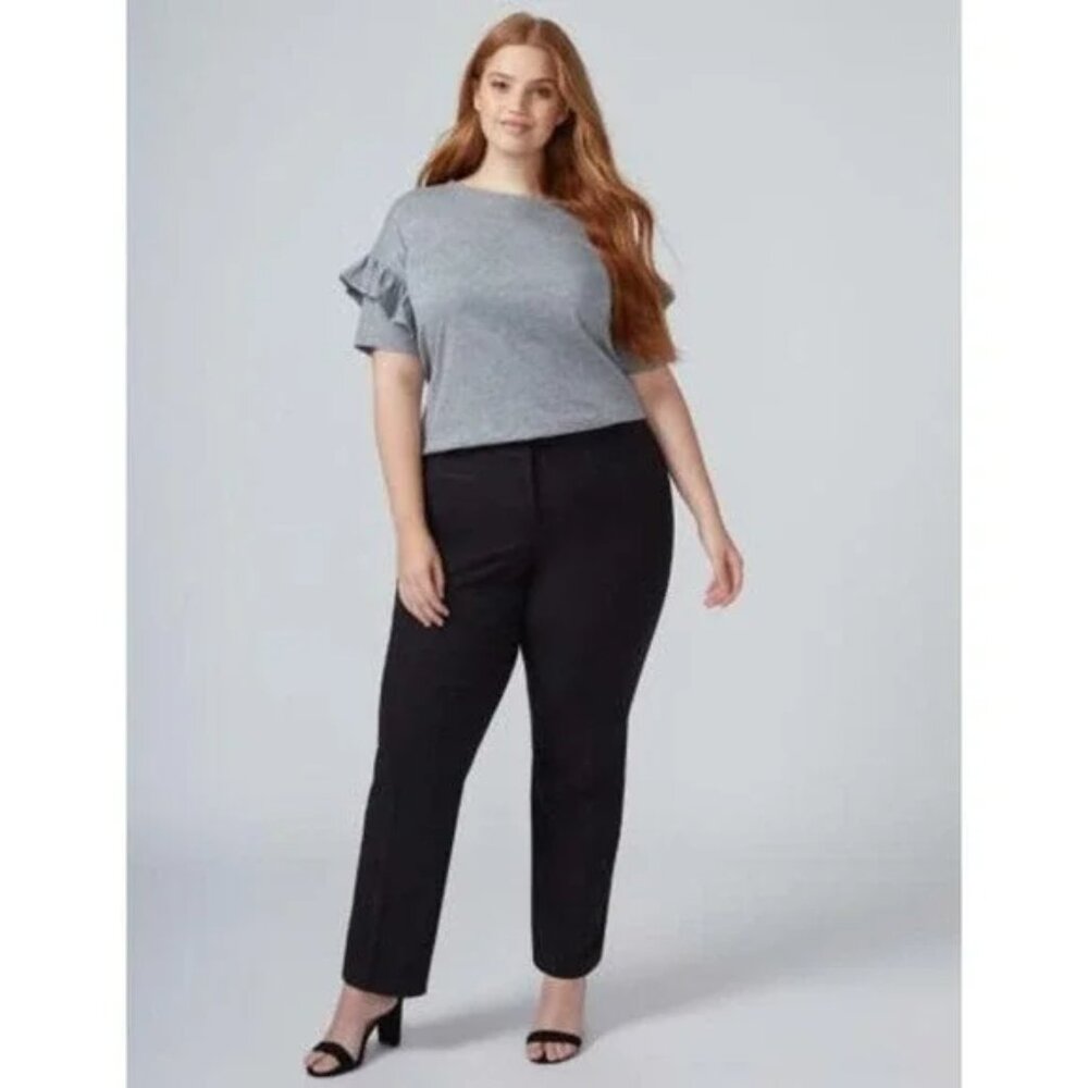 Lane Bryant The Ashley Curvy Fit Straight Leg Trousers 20L